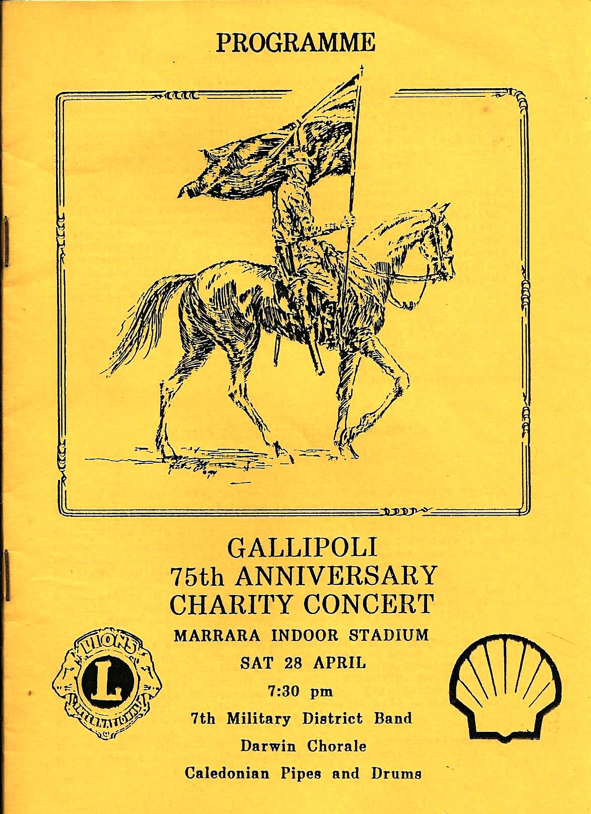 Gallipoli 75 Charity Concert 1990
